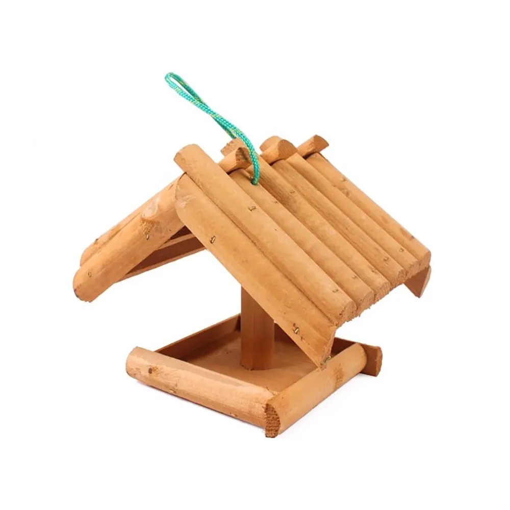 Závěsné dřevěné krmítko 20 x 20 x 24 cm Závěsné dřevěné krmítko 20 x 20 x 24 cm