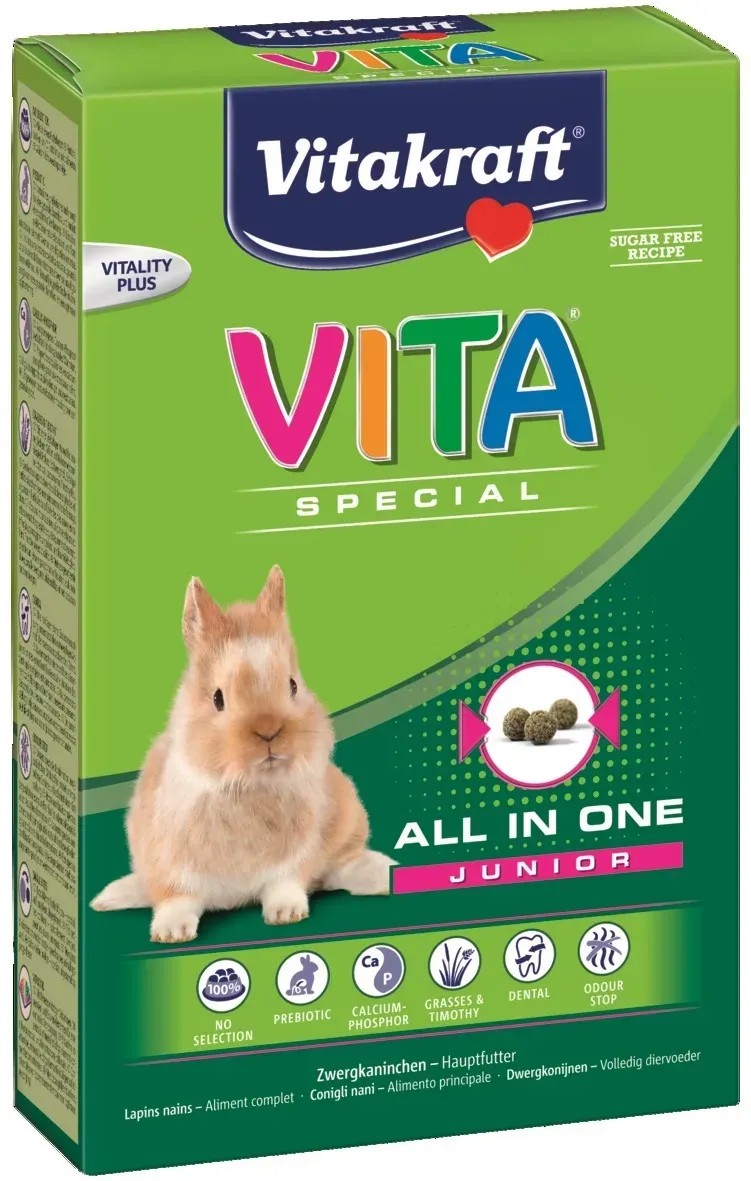 Vitakraft Kompletní krmivo pro králíky Vita Special Junior 600 g Vitakraft Kompletní krmivo pro králíky Vita Special Junior 600 g