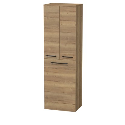 INTEDOOR Vysoká skříň BEE, pravé, úchyt černý, 2dveře, koš, š. 50cm, dub Halifax INTEDOOR Vysoká skříň BEE, pravé, úchyt černý, 2dveře, koš, š. 50cm, dub Halifax