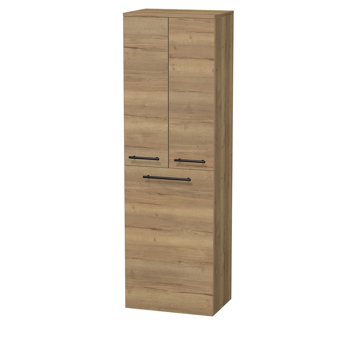 INTEDOOR Vysoká skříň BEE, pravé, úchyt černý, 2dveře, koš, š. 50cm, dub Halifax INTEDOOR Vysoká skříň BEE, pravé, úchyt černý, 2dveře, koš, š. 50cm, dub Halifax