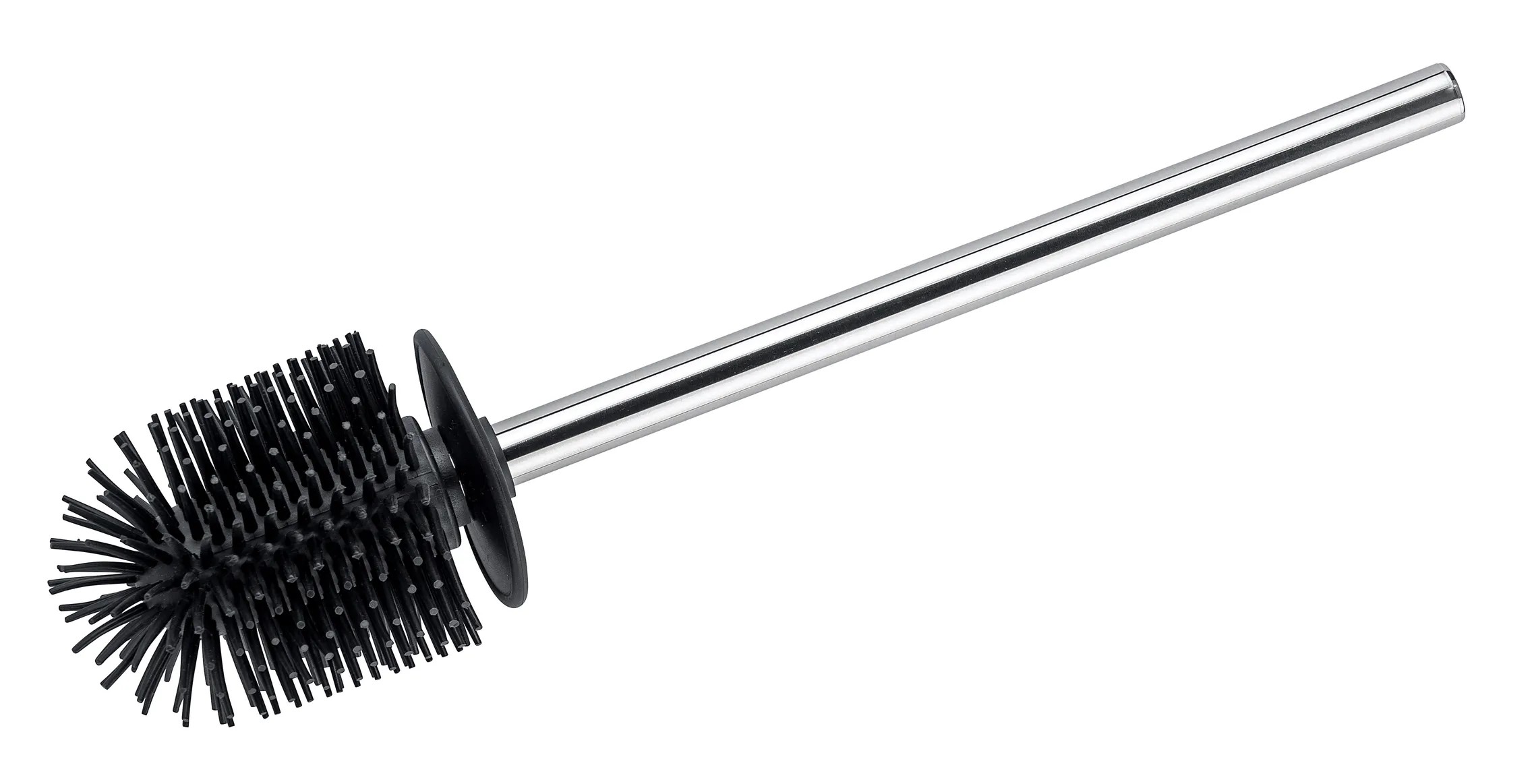 Wenko Silikonová náhradní WC štětka černá s nerezovou násadou Wenko Silikonová náhradní WC štětka černá s nerezovou násadou