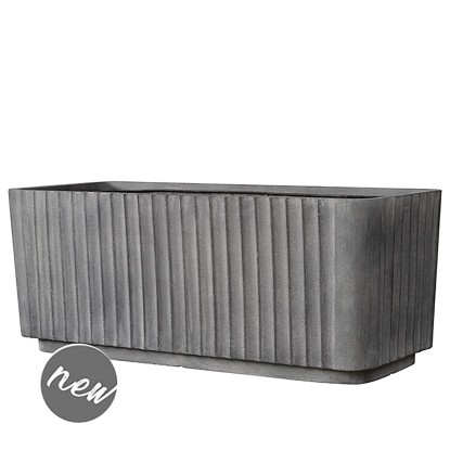 Deroma Květináč LINK Trough antracitový, 2dílná sada Deroma Květináč LINK Trough antracitový, 2dílná sada