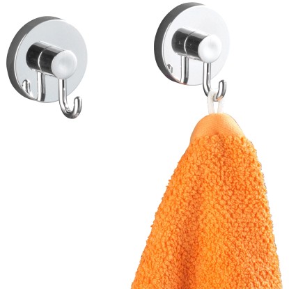 Wenko Vacuum-Loc Sada háčků chrom lesklý 2dílná kulatá Wenko Vacuum-Loc Sada háčků chrom lesklý 2dílná kulatá