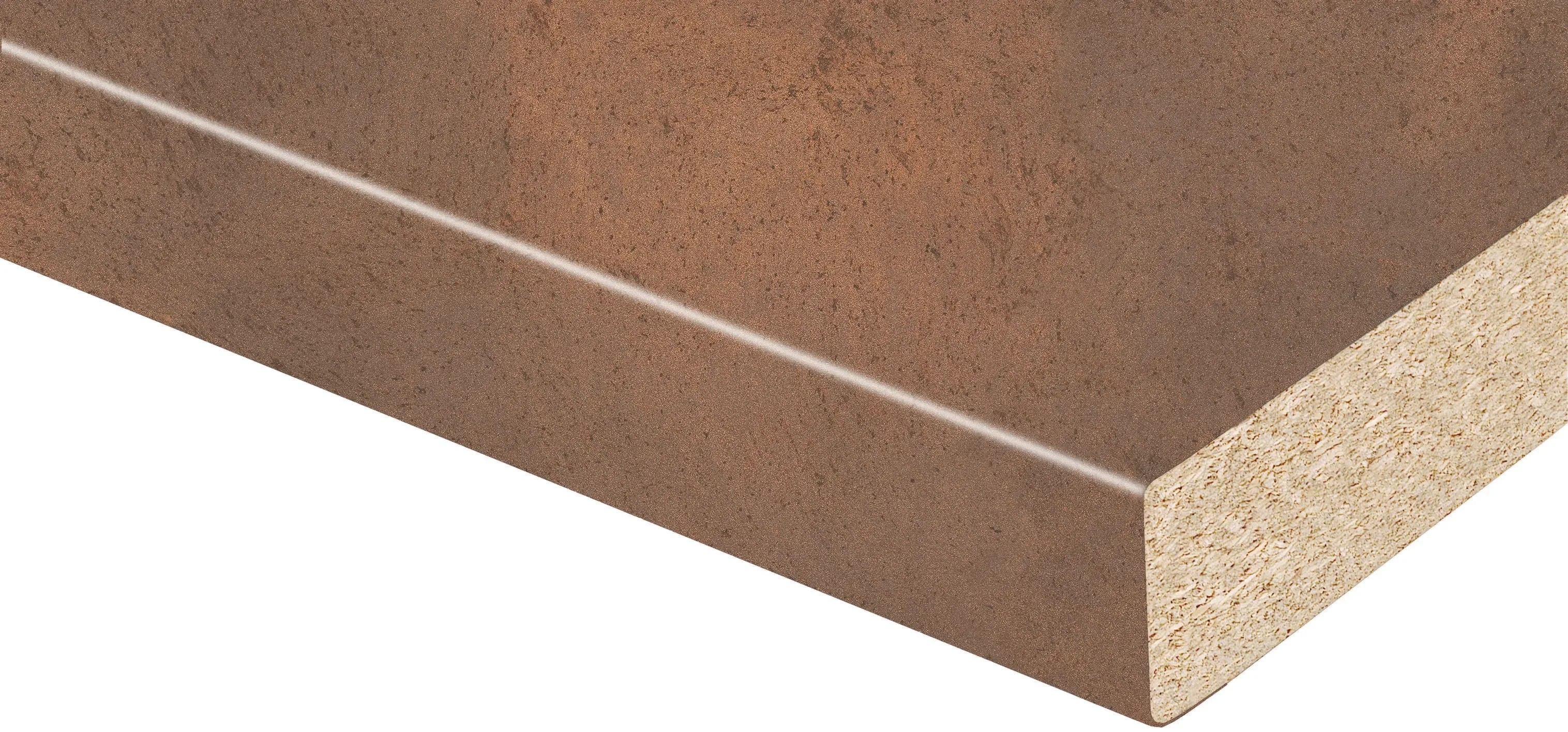 Pracovní deska Kaindl Corten steel, tloušťka 3,8 cm, prodej na metry. Detailní pohled na dekor. Pracovní deska Kaindl Corten steel, tloušťka 3,8 cm, prodej na metry. Detailní pohled na dekor.