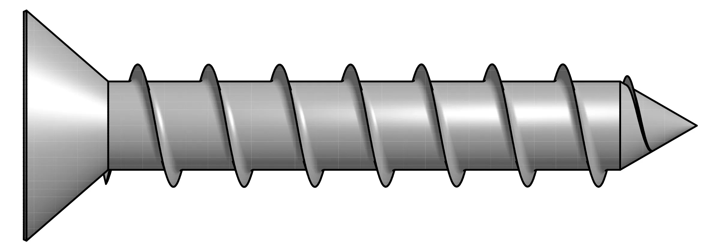 GS Terrassen Samovrtný šroub zápustná hlava, A2, pr. 5,5 x 19 mm, 100 ks GS Terrassen Samovrtný šroub zápustná hlava, A2, pr. 5,5 x 19 mm, 100 ks