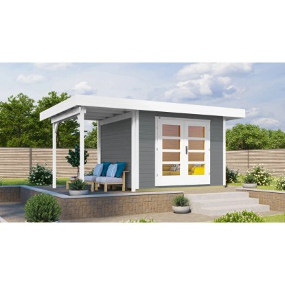 Weka Designový zahradní domek Komfort 126 Plus A vel. 2, šedá, 442 x 300 cm Weka Designový zahradní domek Komfort 126 Plus A vel. 2, šedá, 442 x 300 cm
