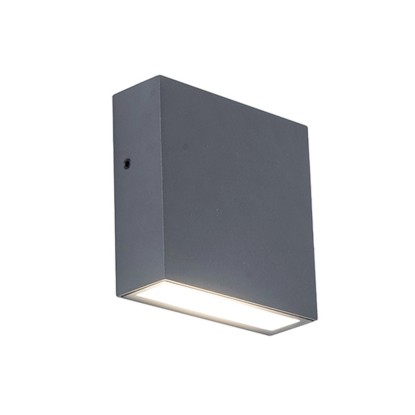 LUTEC LED nást. svítidlo GEMINI FX tm. šedé 9,5W 750lm 4000K IP54 38x110x110mm LUTEC LED nást. svítidlo GEMINI FX tm. šedé 9,5W 750lm 4000K IP54 38x110x110mm