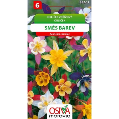 Semínka Orlíček zkřížený směs barev (Aquilegia caerulea) Semínka Orlíček zkřížený směs barev (Aquilegia caerulea)