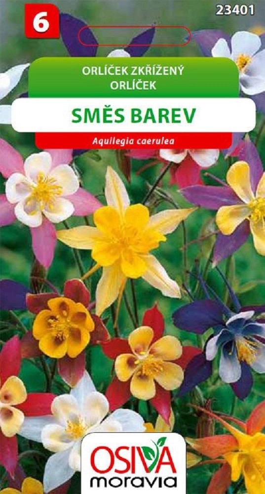 Semínka Orlíček zkřížený směs barev (Aquilegia caerulea) Semínka Orlíček zkřížený směs barev (Aquilegia caerulea)