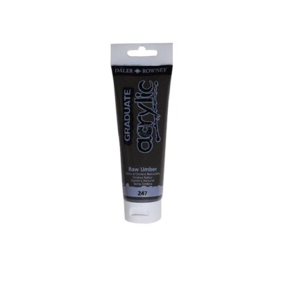 Daler Rowney Akrylová barva GRADUATE umbra přírodní, 120 ml Daler Rowney Akrylová barva GRADUATE umbra přírodní, 120 ml