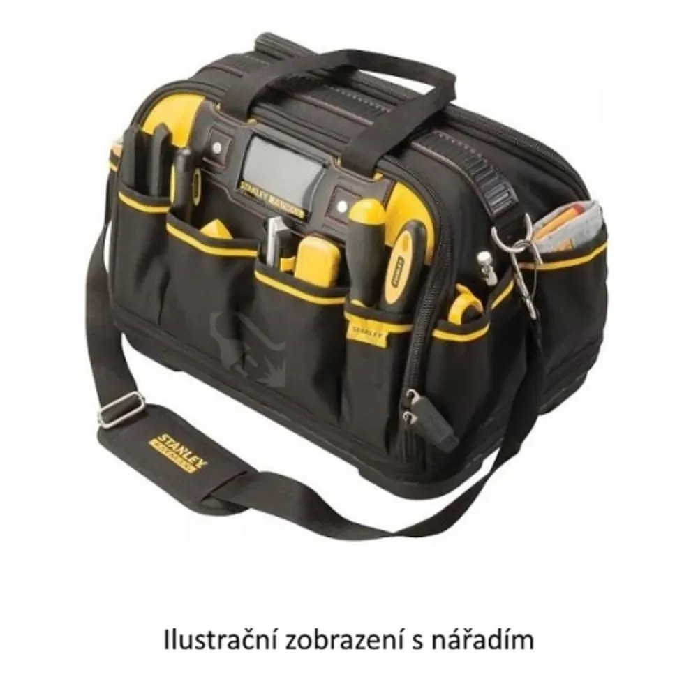 Stanley FatMax FMST1-73607 brašna na nářadí, černá brašna s žlutými prvky a mnoha přihrádkami. Stanley FatMax FMST1-73607 brašna na nářadí, černá brašna s žlutými prvky a mnoha přihrádkami.