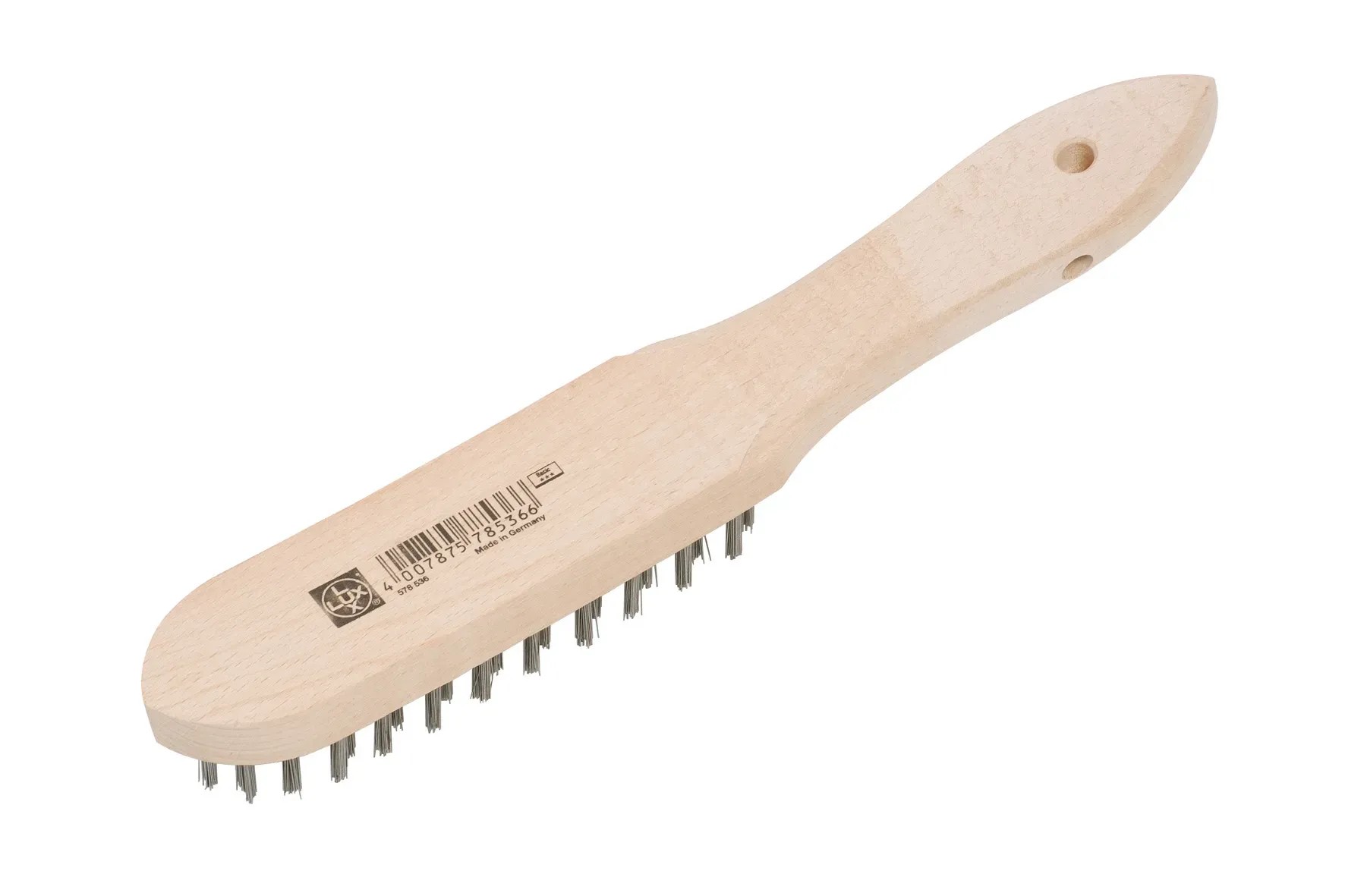 LUX-TOOLS Ocelový drátěný kartáč 6řadý LUX-TOOLS Ocelový drátěný kartáč 6řadý