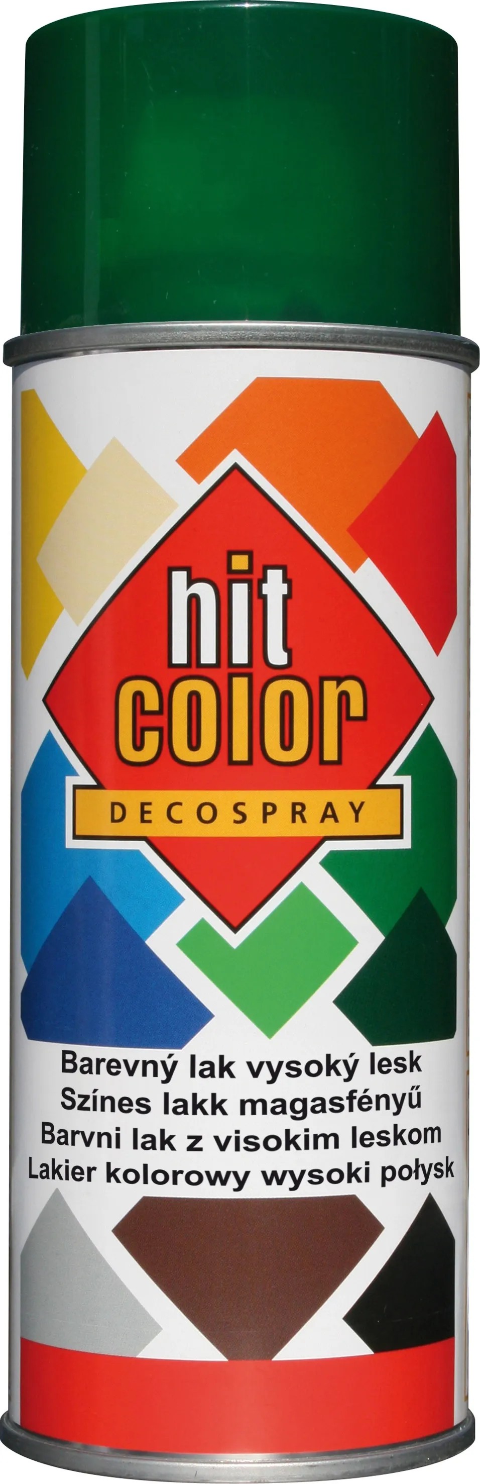 hitcolor Dekorativní lak ve spreji vysoký lesk RAL 6005 mechově zelený 400 ml hitcolor Dekorativní lak ve spreji vysoký lesk RAL 6005 mechově zelený 400 ml
