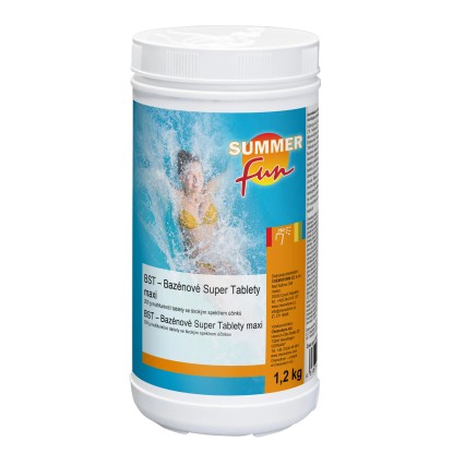 SummerFun Bazénové super tablety maxi BST 1,2 kg SummerFun Bazénové super tablety maxi BST 1,2 kg