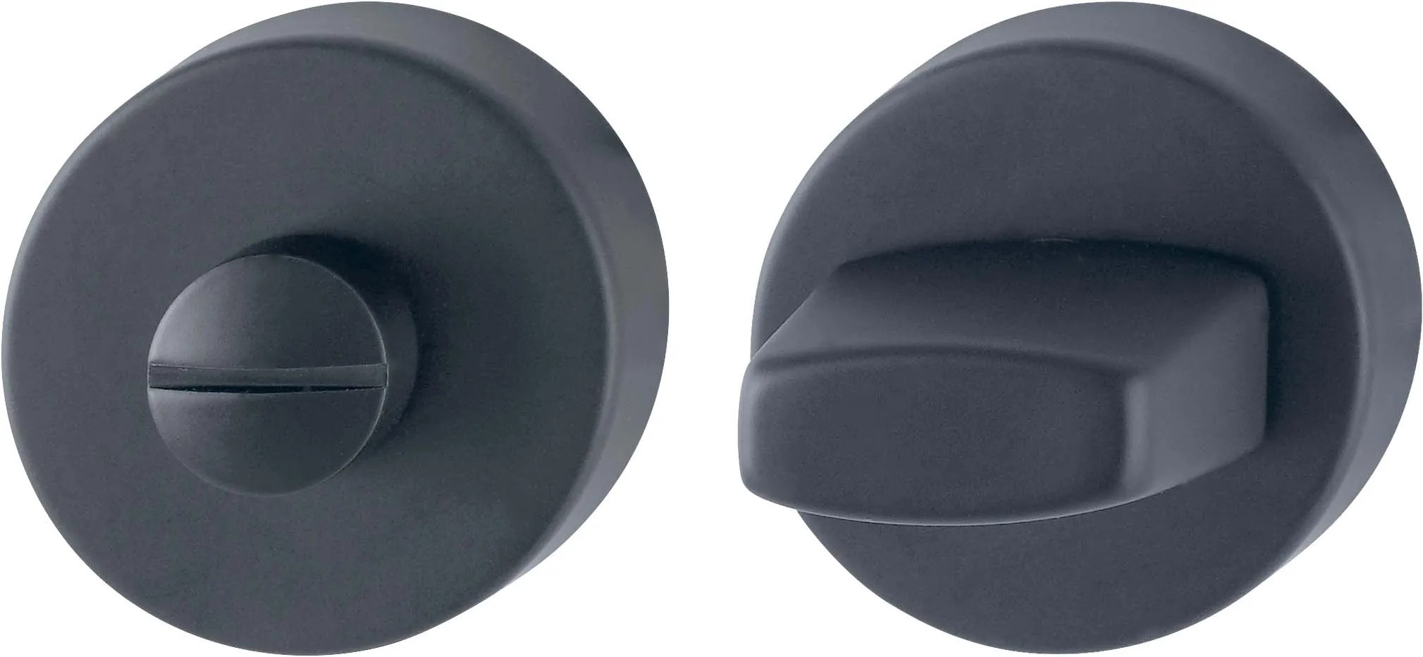 AnsaPro Klíčová rozeta na interiérové dveře Hudson WC nerezová ocel matná černá AnsaPro Klíčová rozeta na interiérové dveře Hudson WC nerezová ocel matná černá