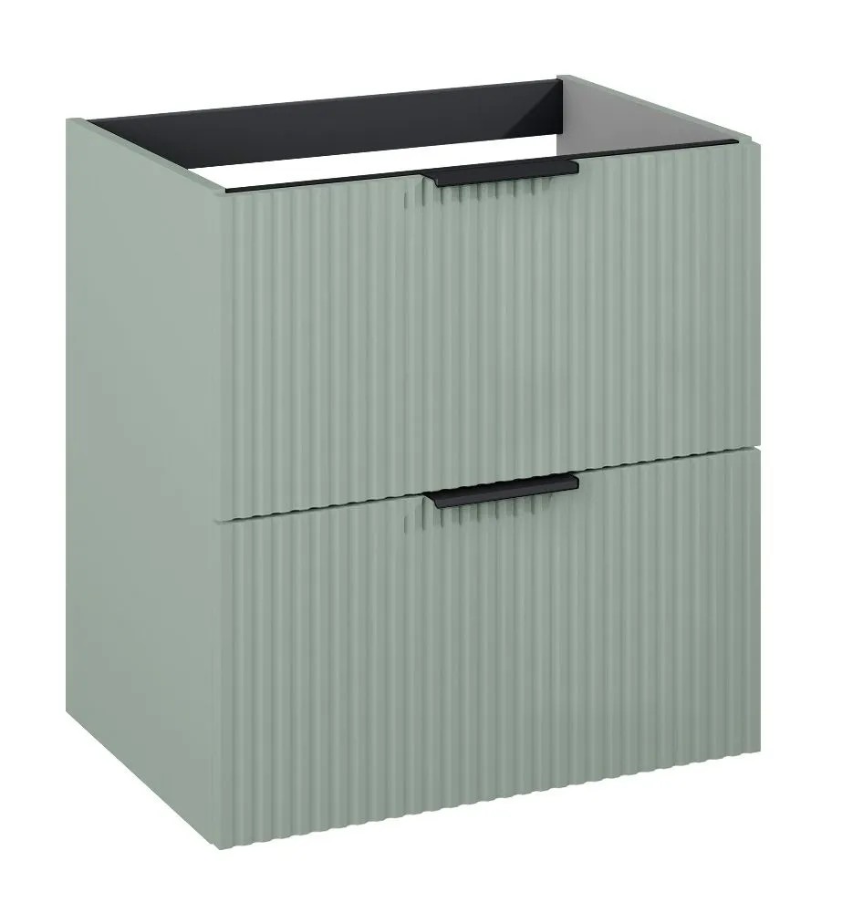 Roca Umyvadlová skříňka Reef Basic 2Z, šalvějová zelená mat, 63,5 x 60 x 47,2 cm Roca Umyvadlová skříňka Reef Basic 2Z, šalvějová zelená mat, 63,5 x 60 x 47,2 cm