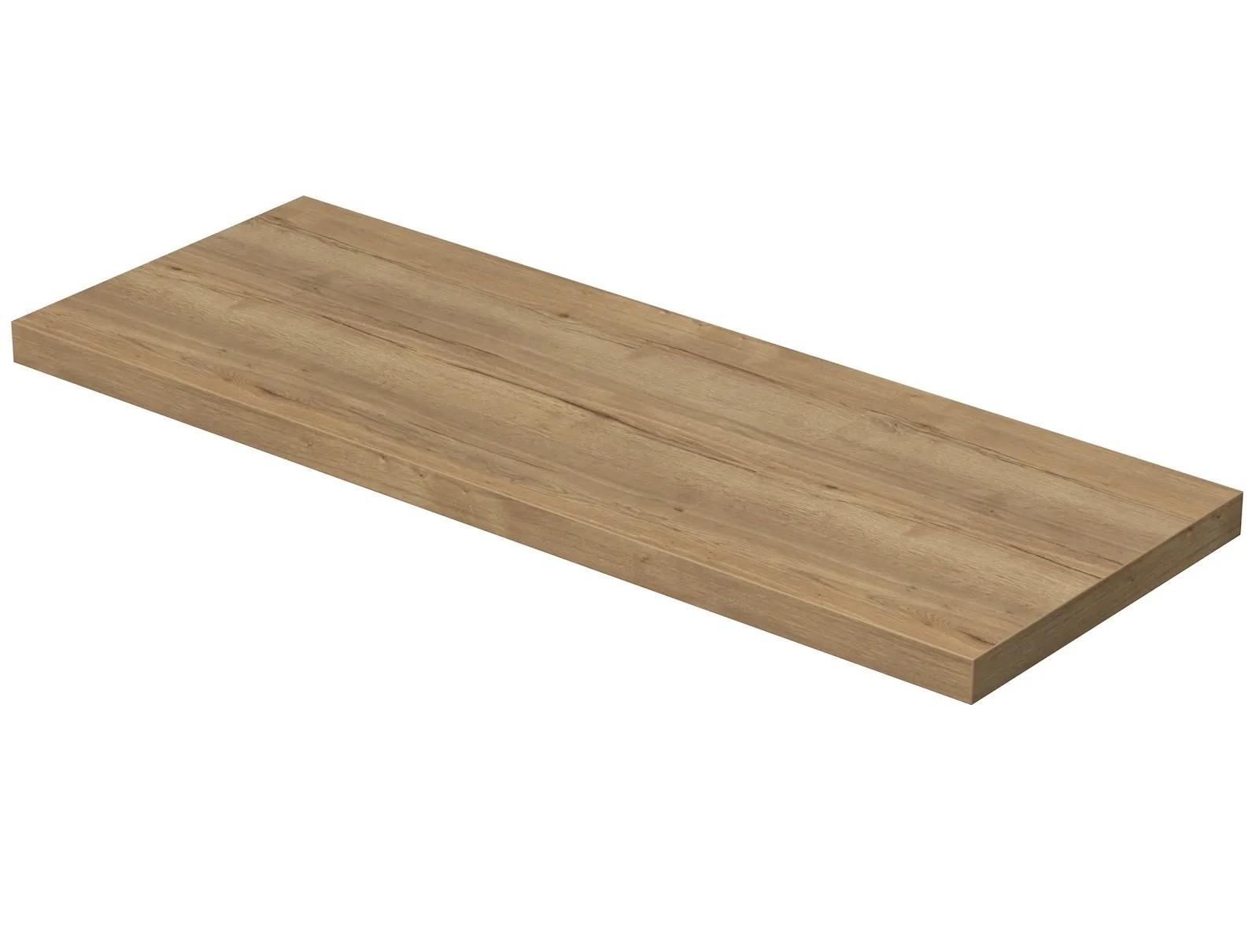 INTEDOOR Umyvadlová deska BEE bez výřezu, š. 160 cm, dub Halifax INTEDOOR Umyvadlová deska BEE bez výřezu, š. 160 cm, dub Halifax
