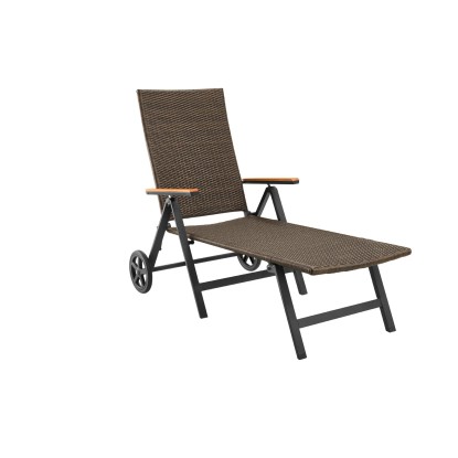 Zahradní lehátko Calvin 2023, béžová/hnědá, 41 x 74 x 192 cm Zahradní lehátko Calvin 2023, béžová/hnědá, 41 x 74 x 192 cm