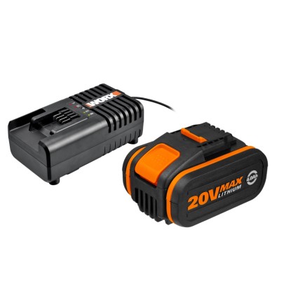 Worx Akumulátor a nabíječka 20 V, 4 Ah, WA3604 Worx Akumulátor a nabíječka 20 V, 4 Ah, WA3604