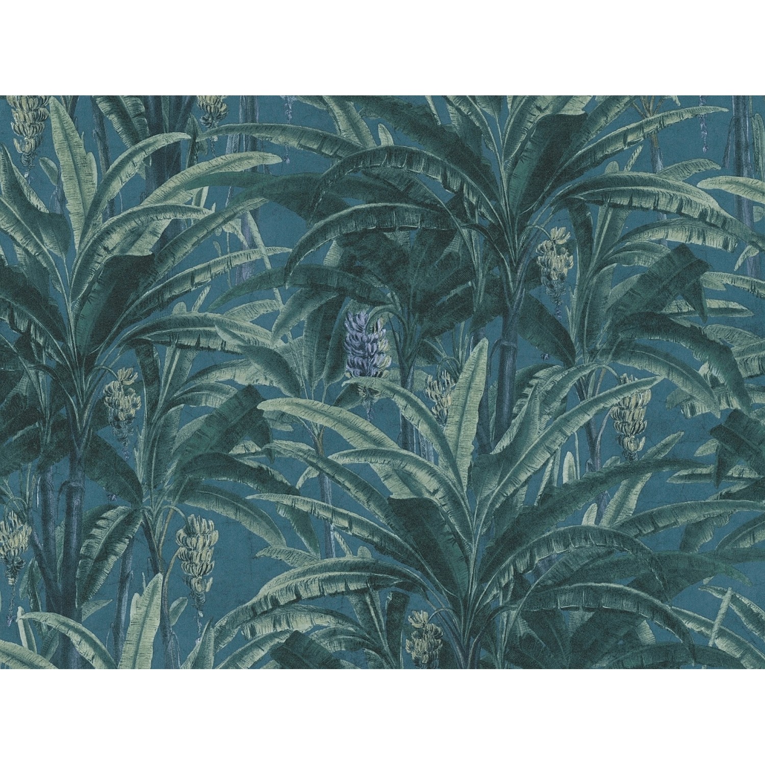 A. S. Creation Vliesová tapeta Greenery modro-zelená A. S. Creation Vliesová tapeta Greenery modro-zelená