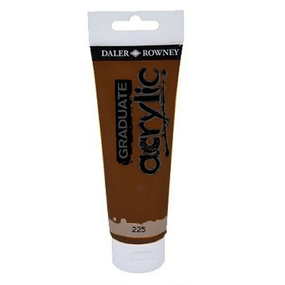 Daler Rowney Akrylová barva GRADUATE umbra pálená, 120 ml Daler Rowney Akrylová barva GRADUATE umbra pálená, 120 ml