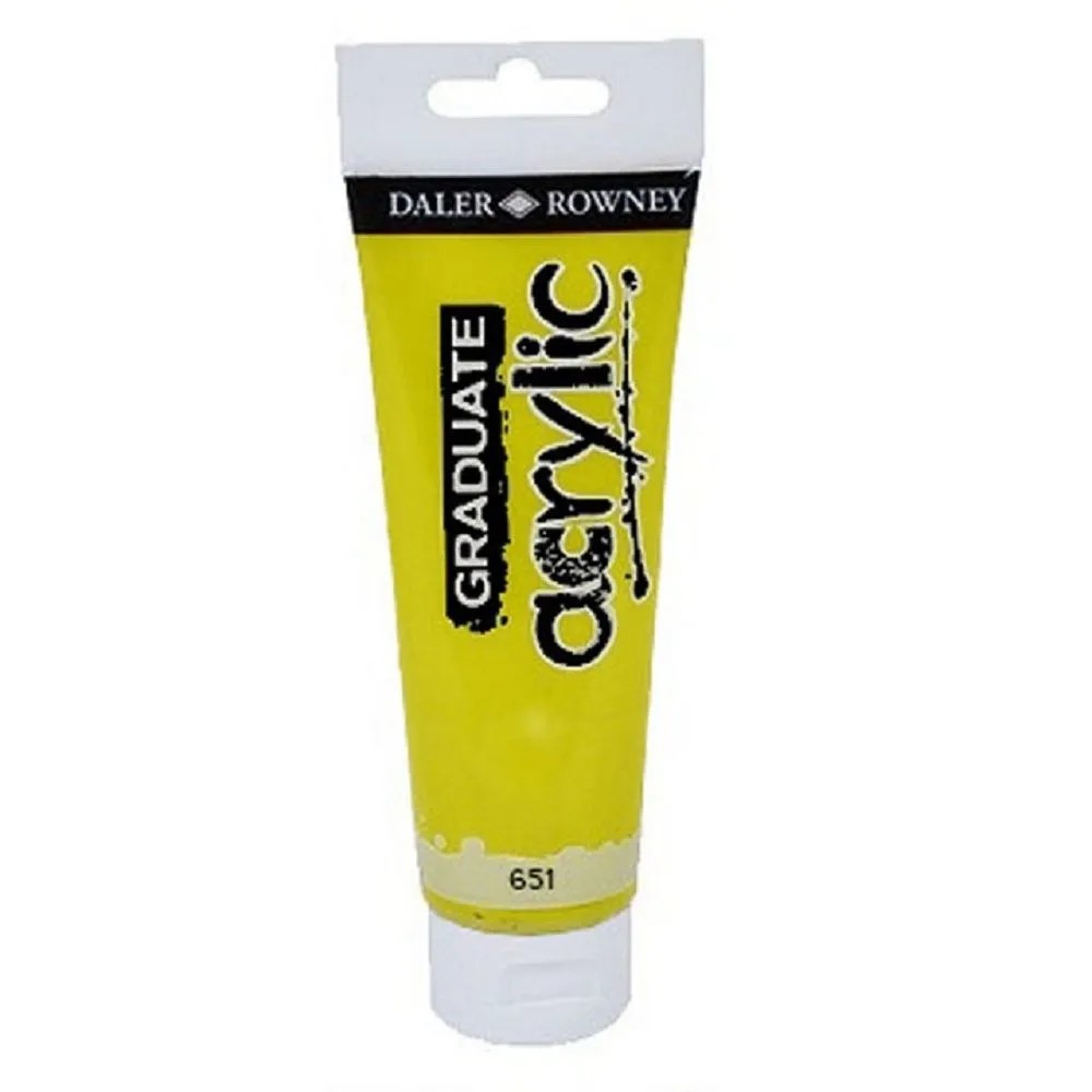 Daler Rowney Akrylová barva GRADUATE citronově žlutá, 120 ml Daler Rowney Akrylová barva GRADUATE citronově žlutá, 120 ml