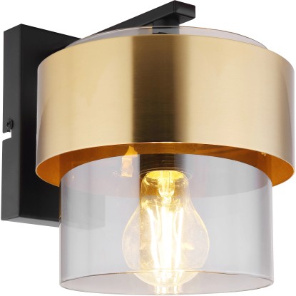 GLOBO Nástěnné svítidlo MILLEY černá E27 60 W 180 x 215 x 235 mm GLOBO Nástěnné svítidlo MILLEY černá E27 60 W 180 x 215 x 235 mm