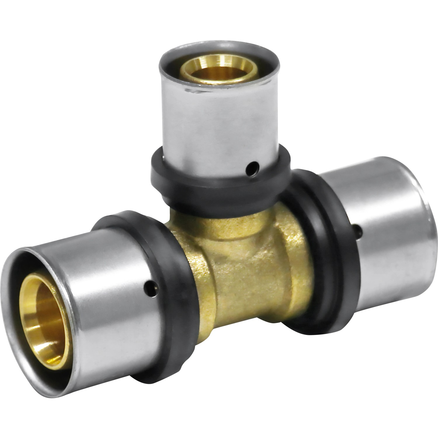 PIPETEC Lisovací redukovaný T-kus PFT201620 měděný, 20x2 - 16x2 - 20x2 PIPETEC Lisovací redukovaný T-kus PFT201620 měděný, 20x2 - 16x2 - 20x2