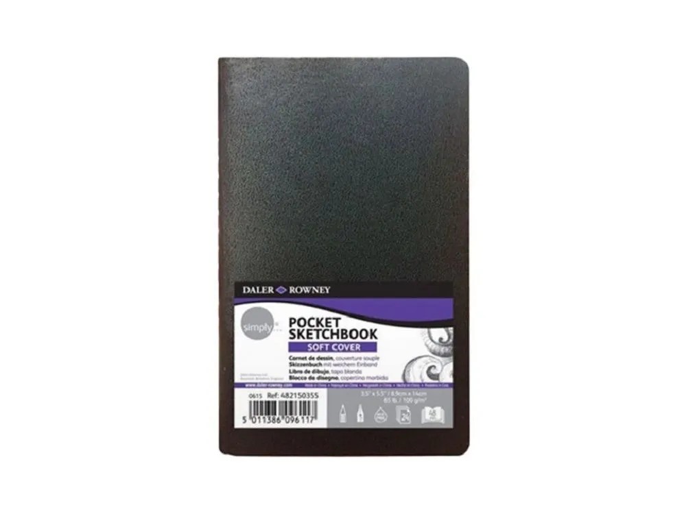 Daler Rowney Blok skicovací kapesní, 100 g/m2, 14 x 9 cm Daler Rowney Blok skicovací kapesní, 100 g/m2, 14 x 9 cm