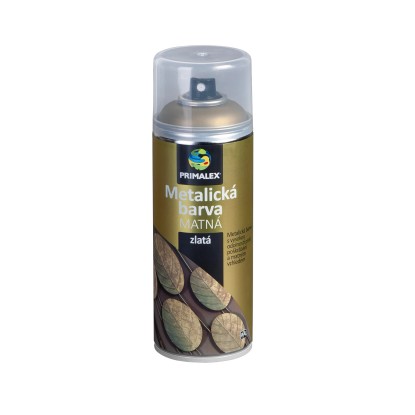 PRIMALEX Metalická barva ve spreji zlatá 400 ml PRIMALEX Metalická barva ve spreji zlatá 400 ml