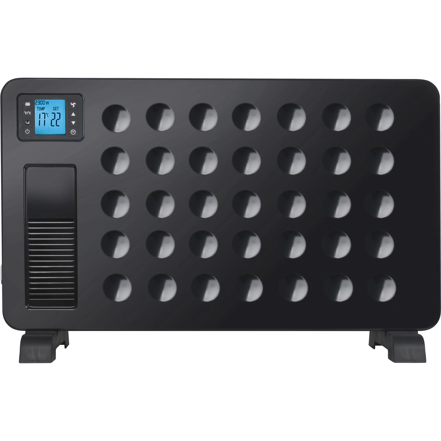 Konvektorový ohřívač Tidaholm Hot Air 2300 W, černá, 68,5 x 22 x 43,5 cm Konvektorový ohřívač Tidaholm Hot Air 2300 W, černá, 68,5 x 22 x 43,5 cm