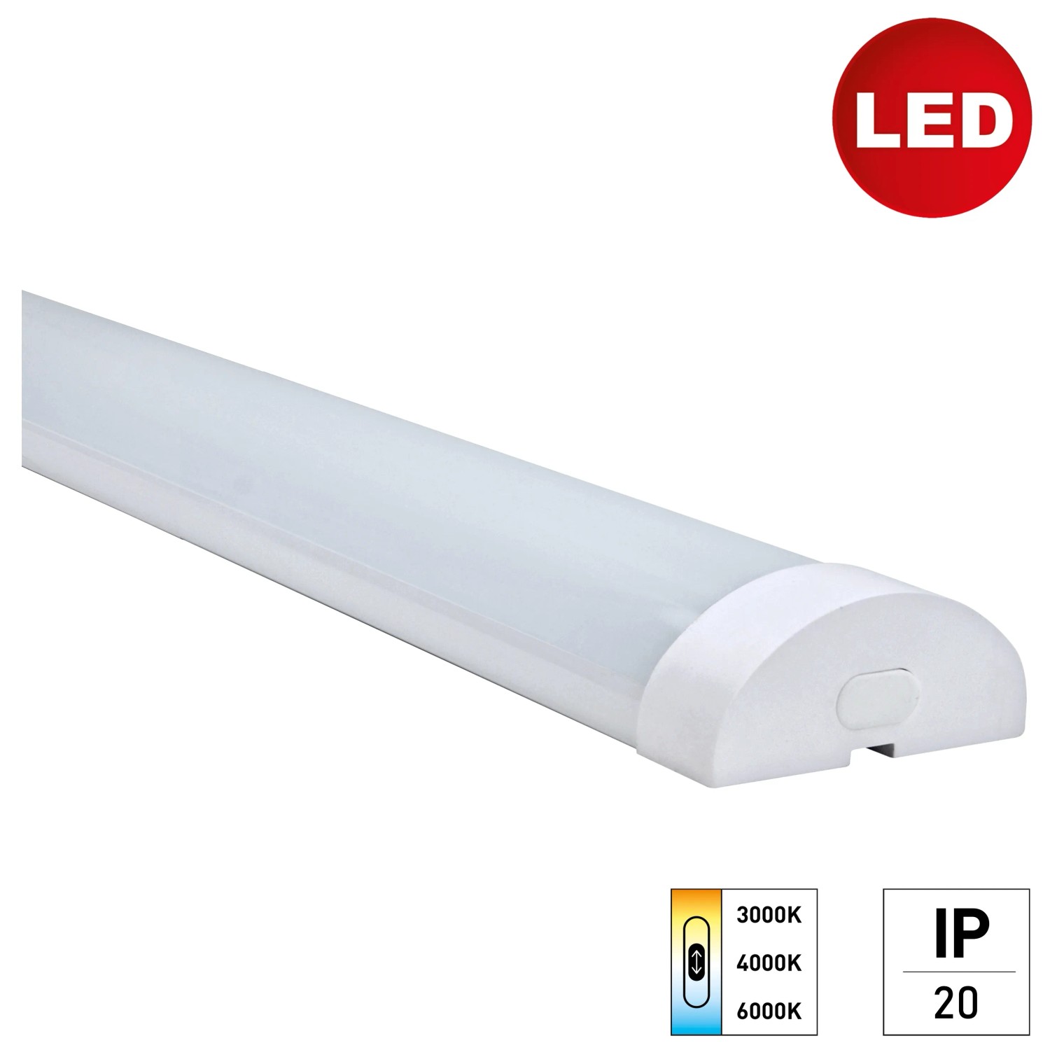 E2 LED Podlinkové svítidlo Systeme, IP20, 24 W, 2900 lm, 100 x 7,7 x 3,5 cm E2 LED Podlinkové svítidlo Systeme, IP20, 24 W, 2900 lm, 100 x 7,7 x 3,5 cm
