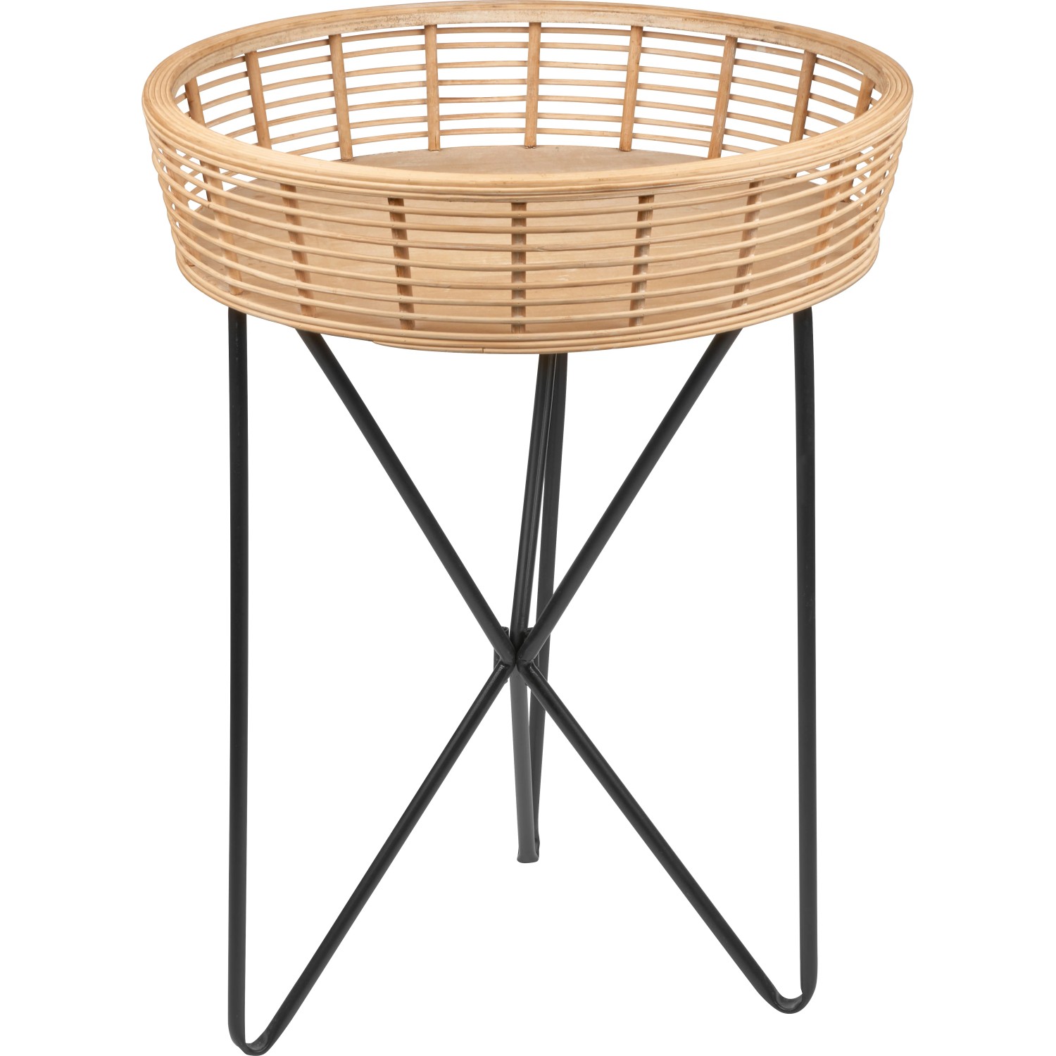Odkládací stolek Minimalist Zen kulatý 61 cm x průměr 45 cm přírodní/černý Odkládací stolek Minimalist Zen kulatý 61 cm x průměr 45 cm přírodní/černý