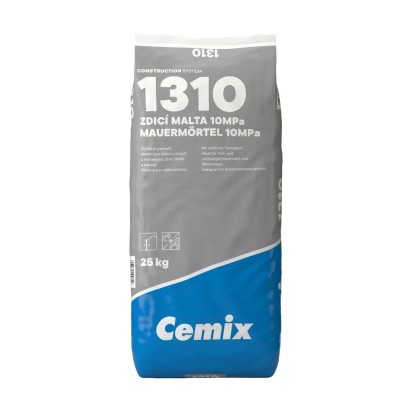 Cemix 1310 Zdicí malta 10 MPa, 25 kg Cemix 1310 Zdicí malta 10 MPa, 25 kg