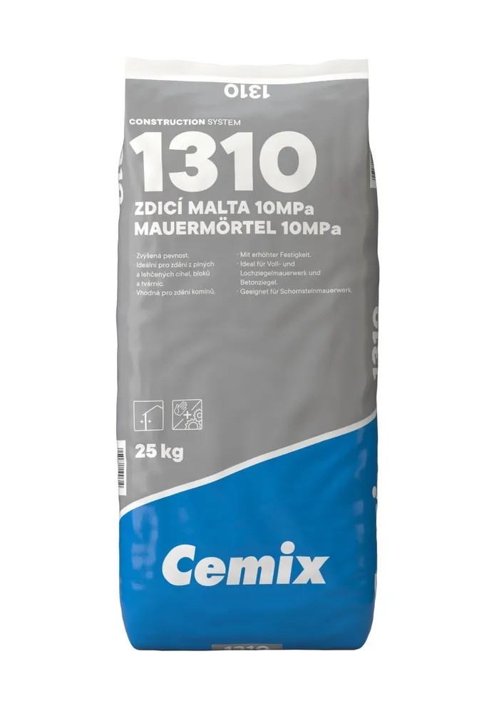 Cemix 1310 Zdicí malta 10 MPa, 25 kg Cemix 1310 Zdicí malta 10 MPa, 25 kg