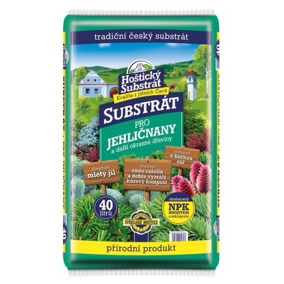Hoštický substrát Substrát pro jehličnany a jiné okrasné rostliny 40 l Hoštický substrát Substrát pro jehličnany a jiné okrasné rostliny 40 l