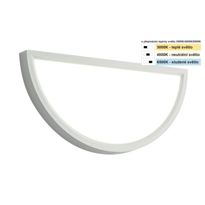 TOP LIGHT Nástěnné LED svítidlo Revit AB CCT 18W 1800lm bílá 30 x 15 x 2,5 cm TOP LIGHT Nástěnné LED svítidlo Revit AB CCT 18W 1800lm bílá 30 x 15 x 2,5 cm