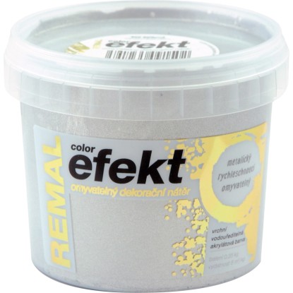 REMAL Omyvatelný dekorační malířský nátěr Color Efekt 0900 stříbrný 250 g REMAL Omyvatelný dekorační malířský nátěr Color Efekt 0900 stříbrný 250 g