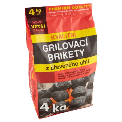 Teni Grilovací brikety z dřevěného uhlí 4 kg Teni Grilovací brikety z dřevěného uhlí 4 kg