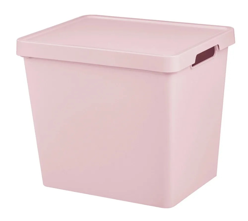 Tontarelli Úložný box s víkem MAYA růžový 23,9 l Tontarelli Úložný box s víkem MAYA růžový 23,9 l