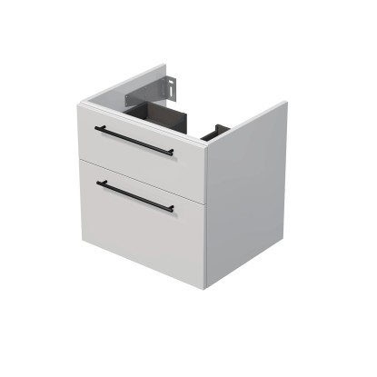 INTEDOOR Koupel.skříň pod desku BEE, úchyt černý, 2zás., š. 60 cm, bílá lesk INTEDOOR Koupel.skříň pod desku BEE, úchyt černý, 2zás., š. 60 cm, bílá lesk