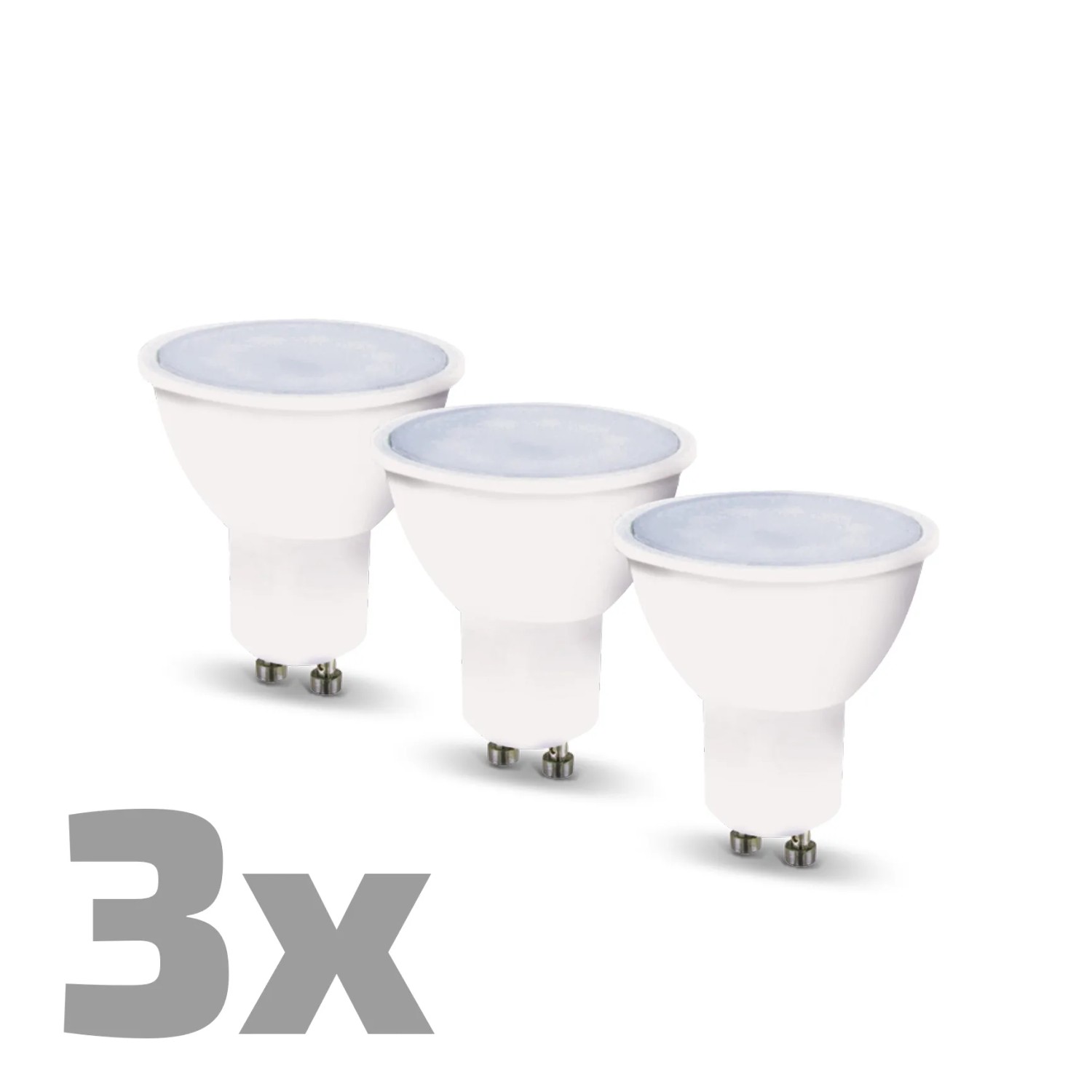 EURO-LUX LED žárovka GU10, 4,8 W, 425 lm, 3000 K, 3 ks EURO-LUX LED žárovka GU10, 4,8 W, 425 lm, 3000 K, 3 ks