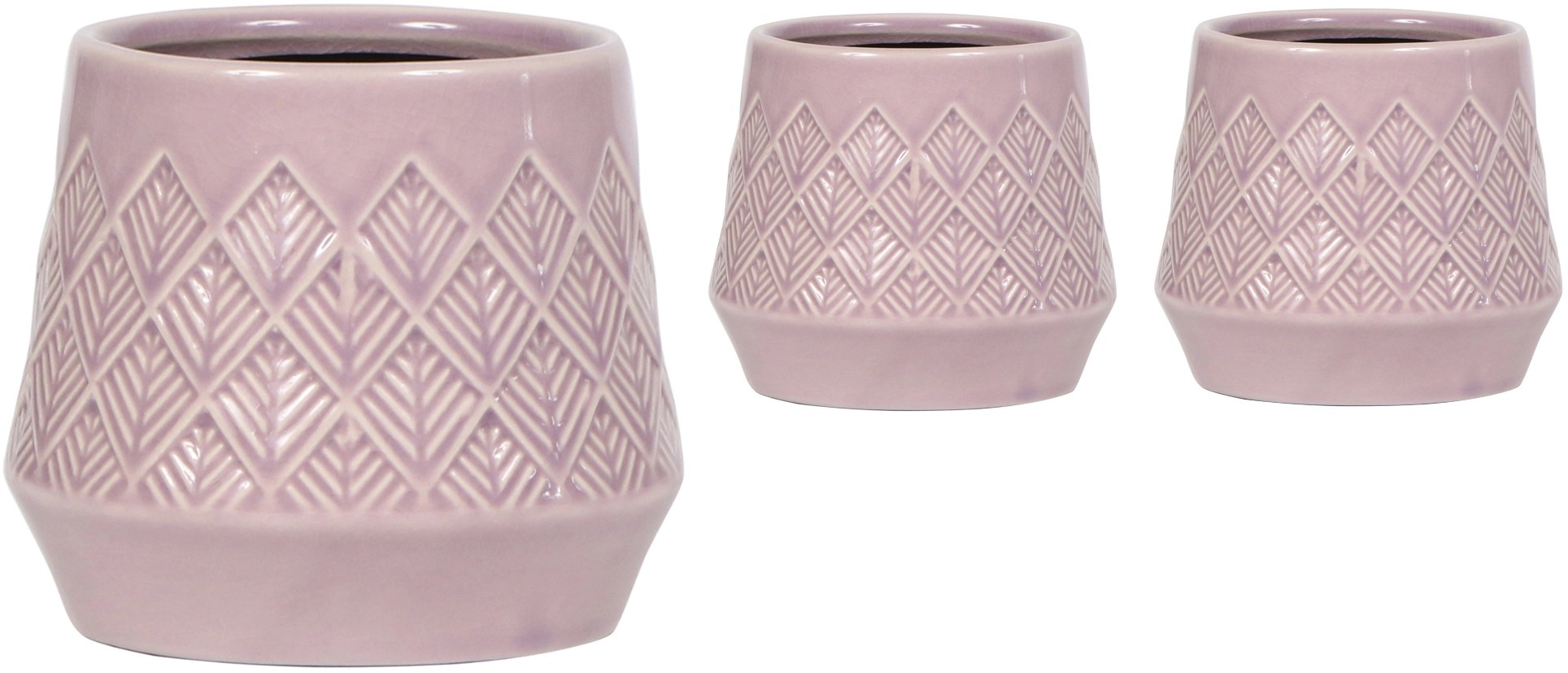 Kolibri Home Keramický obal na květináč Bohemian, růžová, pr. 9 x 15 cm Kolibri Home Keramický obal na květináč Bohemian, růžová, pr. 9 x 15 cm