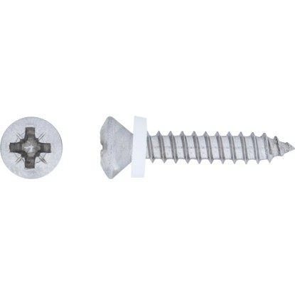 Parapetní vrut s čočkovou hlavou PZ2 plný závit ocel A2 3,9 x 16 mm, 10 ks Parapetní vrut s čočkovou hlavou PZ2 plný závit ocel A2 3,9 x 16 mm, 10 ks