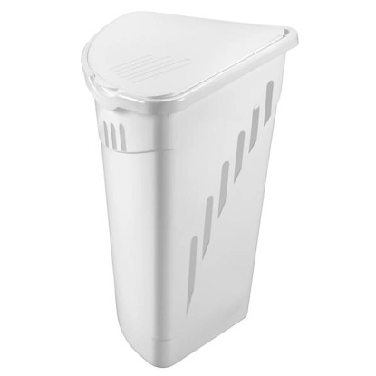 Heidrun Rohový koš na špinavé prádlo, plast, bílá, 35 l Heidrun Rohový koš na špinavé prádlo, plast, bílá, 35 l