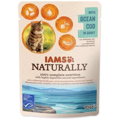 Iams Kapsička Cat Naturally treska v omáčce 85 g Iams Kapsička Cat Naturally treska v omáčce 85 g