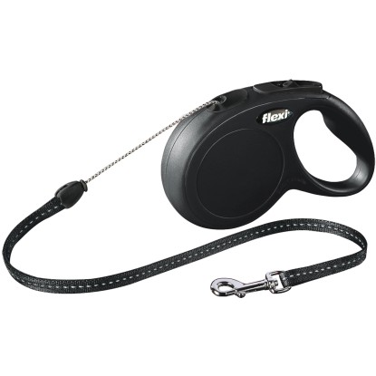 Flexi Lankové samonavíjecí vodítko New Classic, vel. S, 12 kg, černá, 8 m Flexi Lankové samonavíjecí vodítko New Classic, vel. S, 12 kg, černá, 8 m