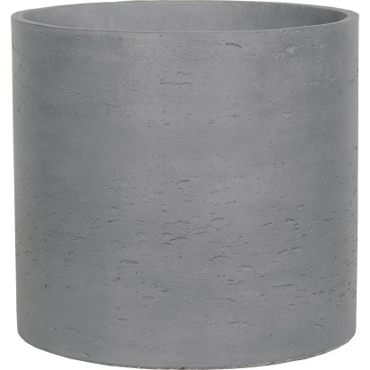 Válcový květináč šedý 31 cm x 31 cm x 30 cm Válcový květináč šedý 31 cm x 31 cm x 30 cm