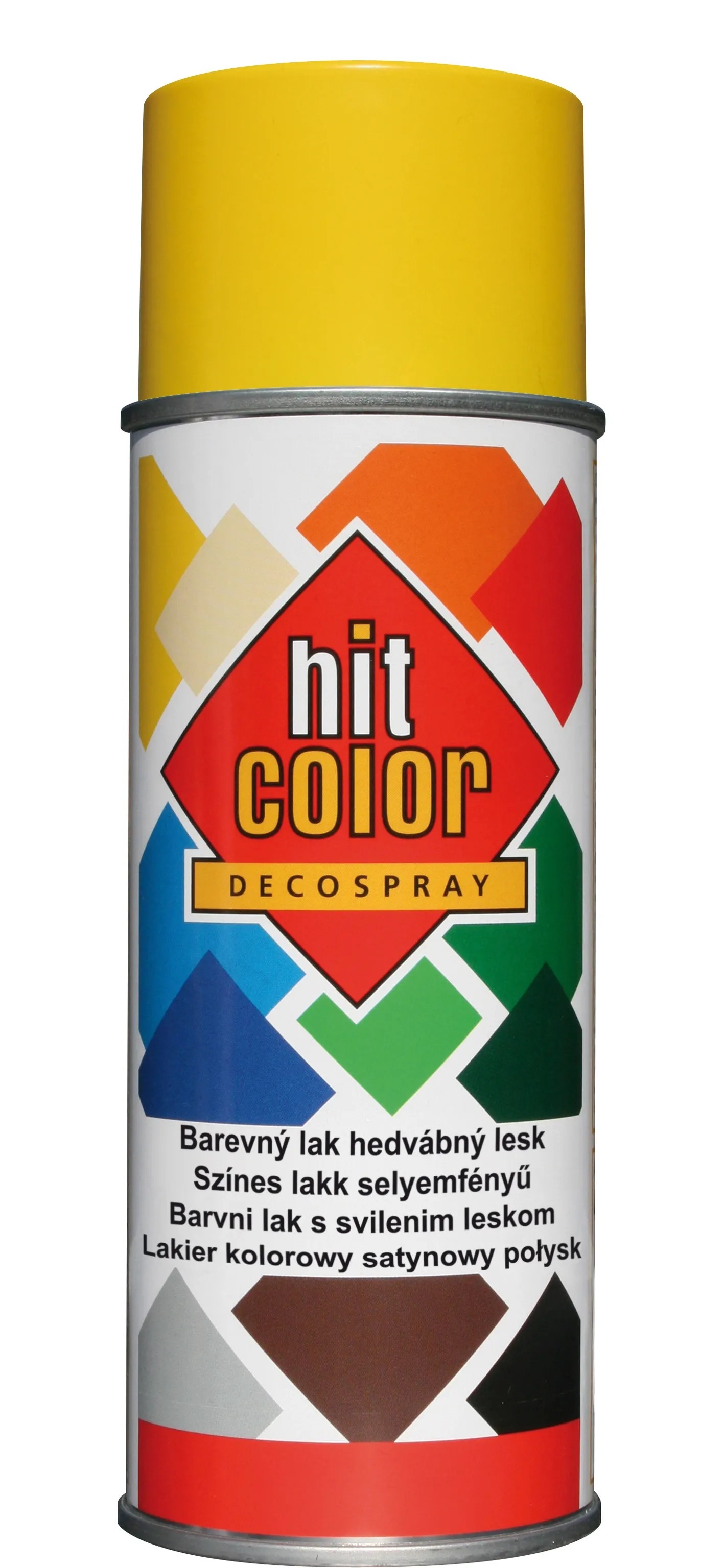 hitcolor Dekorativní lak ve spreji hedvábný lesk RAL 1021 žlutý hořčičný 400 ml hitcolor Dekorativní lak ve spreji hedvábný lesk RAL 1021 žlutý hořčičný 400 ml
