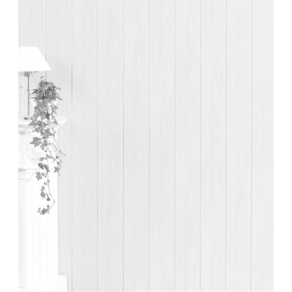 Bílé dřevěné panely Kronoflooring s texturou pro obklady stěn a stropů. Bílé dřevěné panely Kronoflooring s texturou pro obklady stěn a stropů.